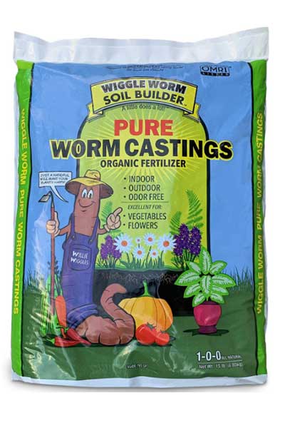 Worm Castings Organic Fertilizer, Wiggle Worm Soil Builder 