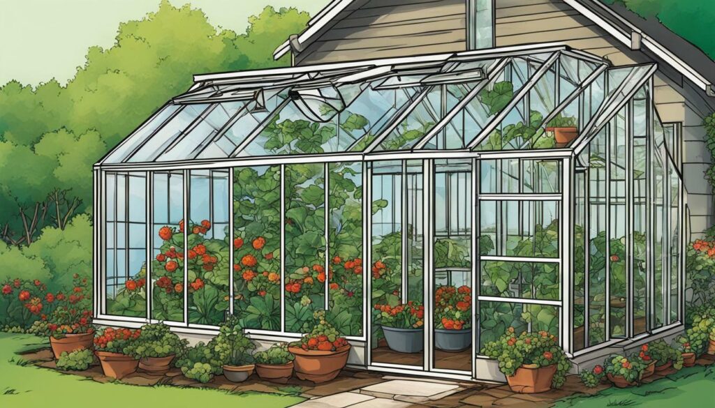 greenhouse size